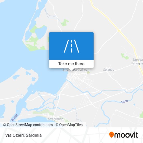 Via Ozieri map