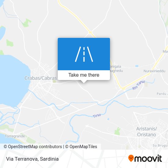 Via Terranova map