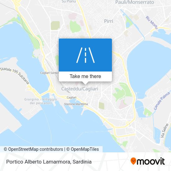 Portico Alberto Lamarmora map