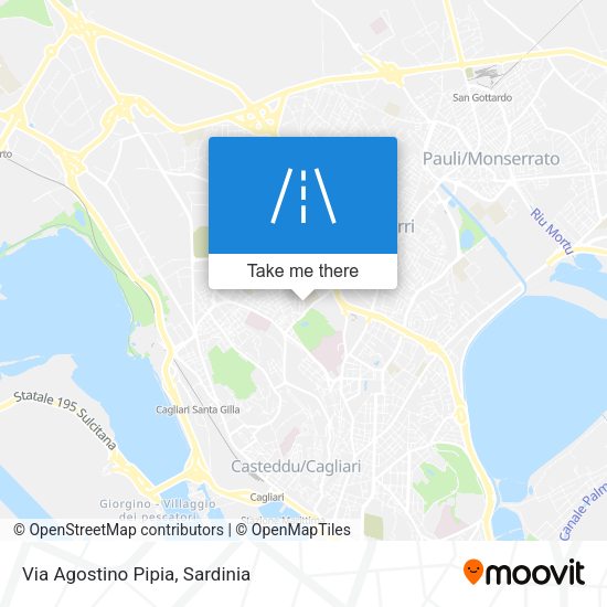 Via Agostino Pipia map