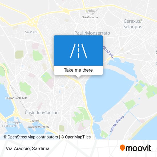 Via Aiaccio map