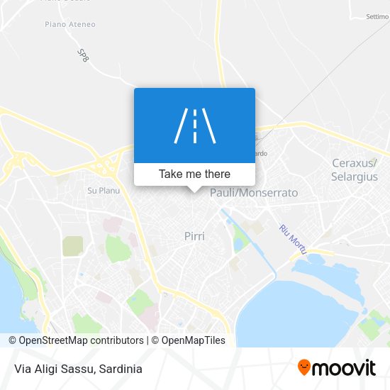 Via Aligi Sassu map
