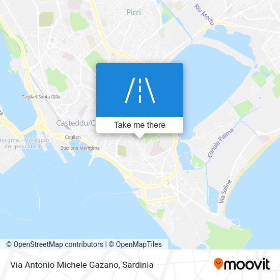 Via Antonio Michele Gazano map