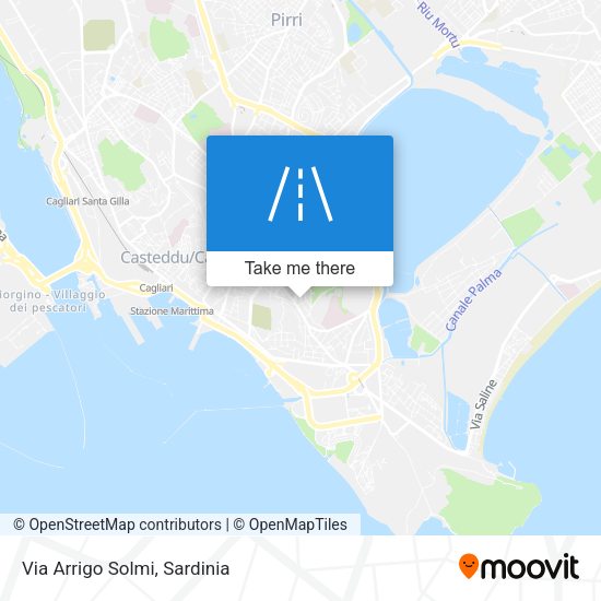 Via Arrigo Solmi map