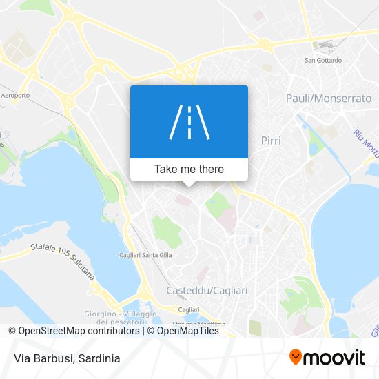 Via Barbusi map