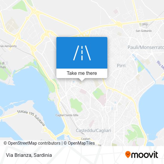 Via Brianza map
