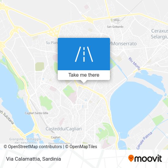 Via Calamattia map