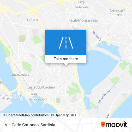 Via Carlo Cattaneo map