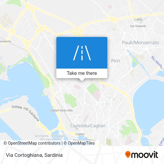 Via Cortoghiana map