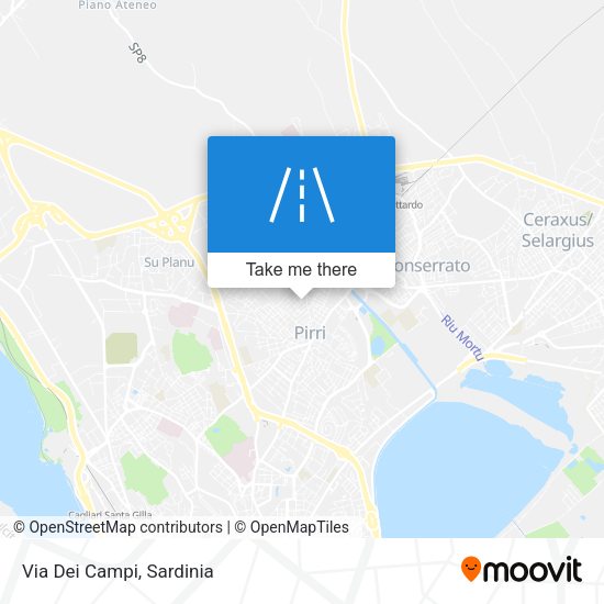 Via Dei Campi map