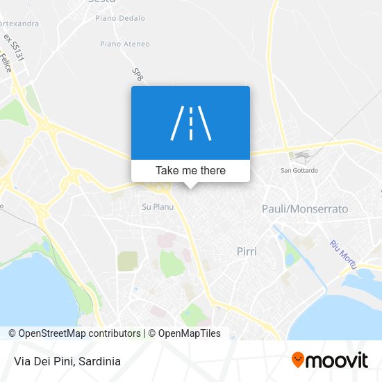 Via Dei Pini map