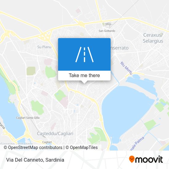 Via Del Canneto map