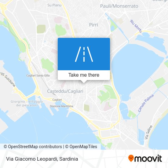 Via Giacomo Leopardi map