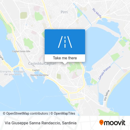 Via Giuseppe Sanna Randaccio map