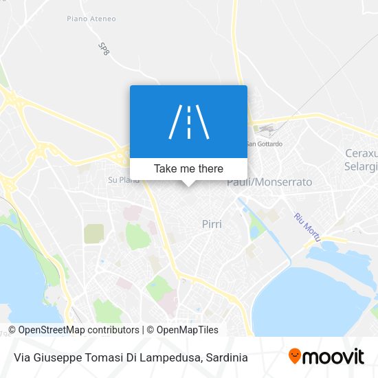 Via Giuseppe Tomasi Di Lampedusa map
