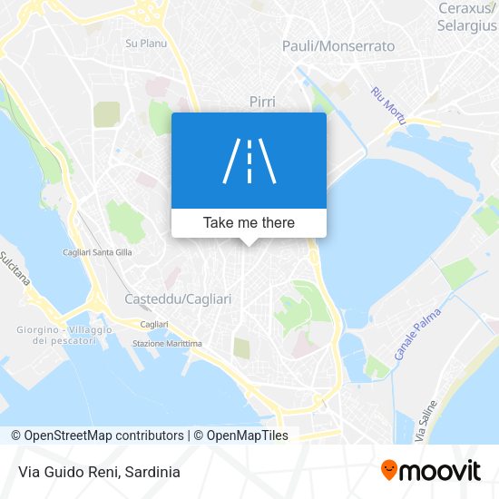 Via Guido Reni map