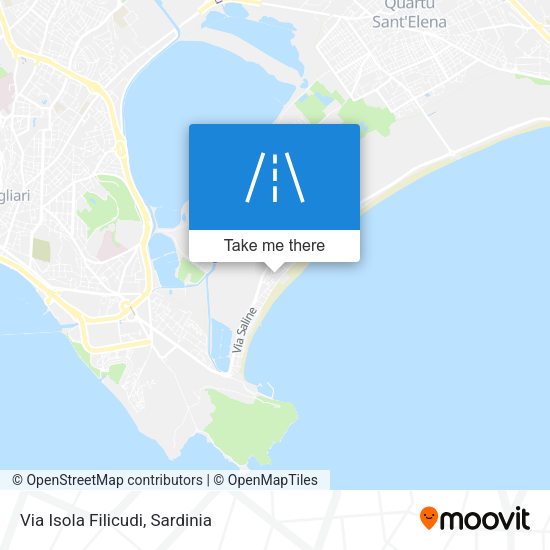 Via Isola Filicudi map