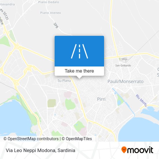 Via Leo Neppi Modona map