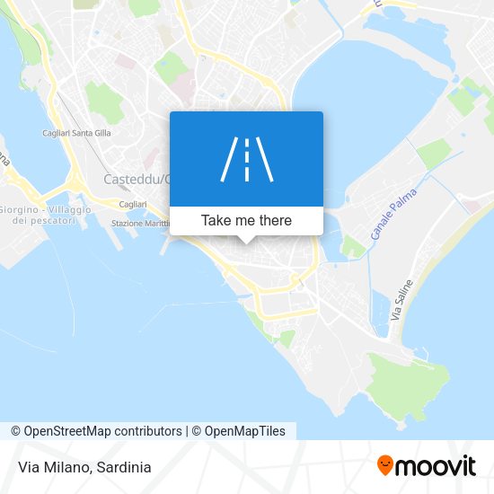 Via Milano map