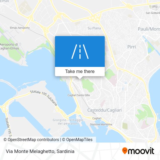 Via Monte Melaghetto map