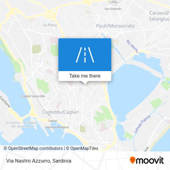 Via Nastro Azzurro map