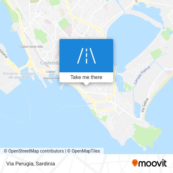Via Perugia map