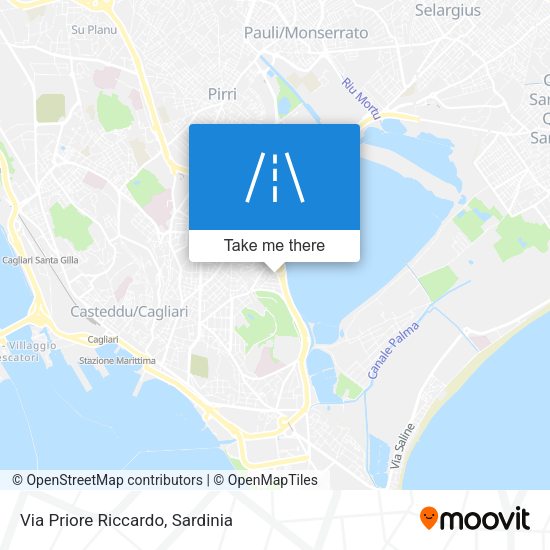 Via Priore Riccardo map