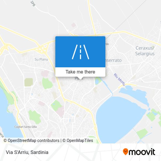 Via S'Arriu map