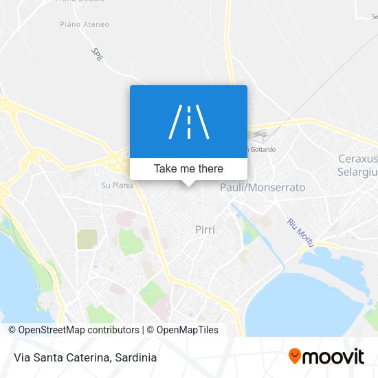 Via Santa Caterina map