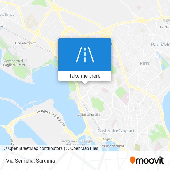 Via Semelia map