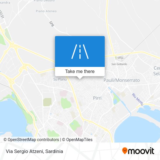 Via Sergio Atzeni map