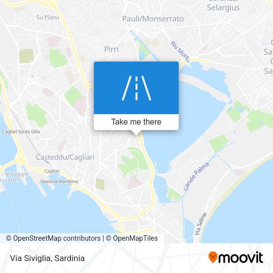Via Siviglia map