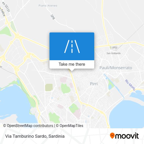 Via Tamburino Sardo map