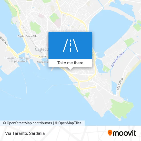 Via Taranto map