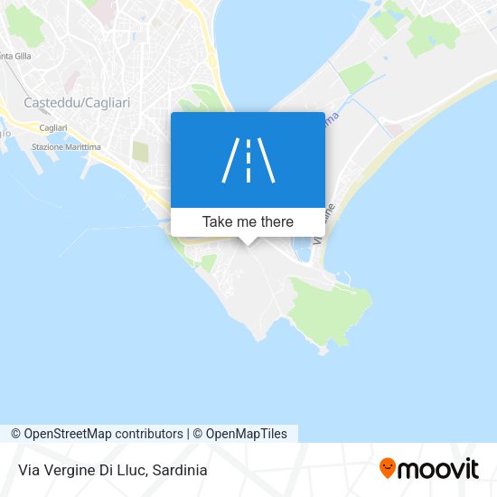Via Vergine Di Lluc map
