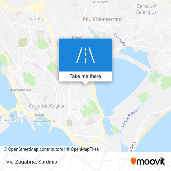 Via Zagabria map