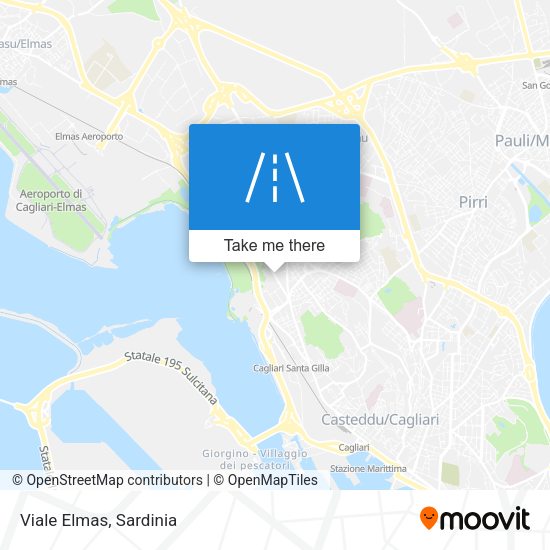 Viale Elmas map