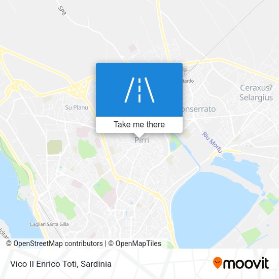 Vico II Enrico Toti map