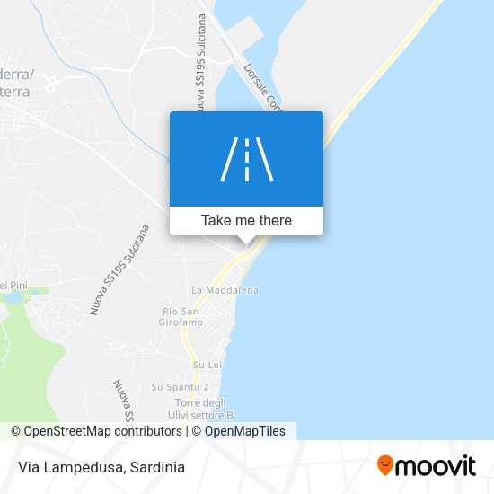 Via Lampedusa map