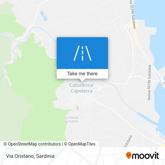 Via Oristano map