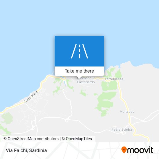 Via Falchi map