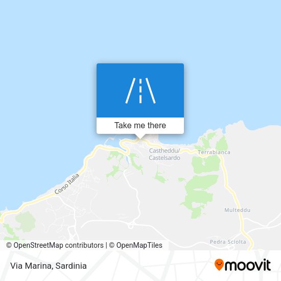 Via Marina map