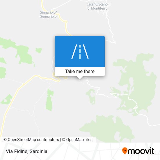Via Fidine map