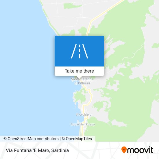 Via Funtana 'E Mare map