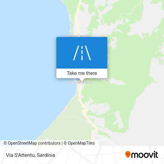 Via S'Attentu map