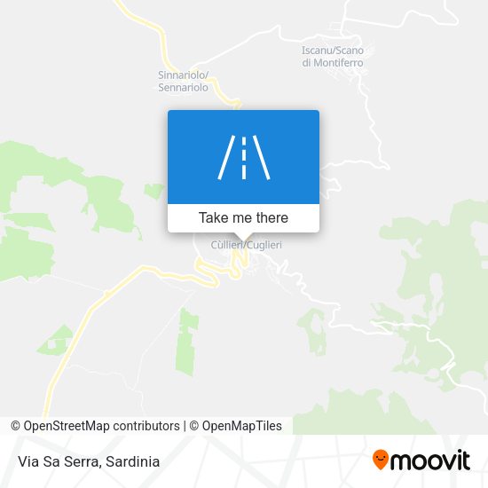 Via Sa Serra map