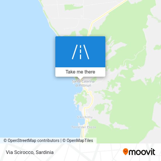 Via Scirocco map