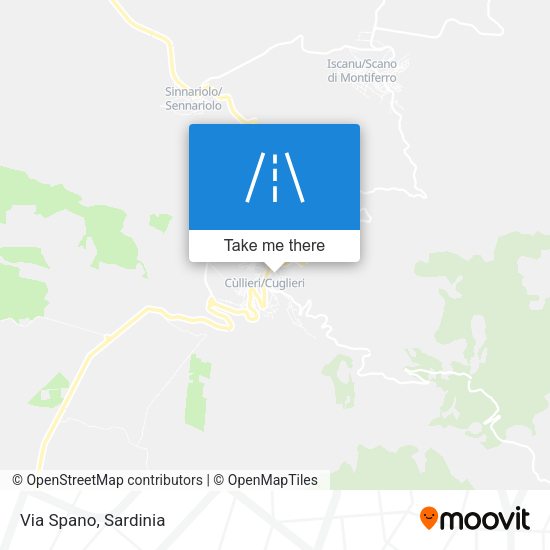 Via Spano map