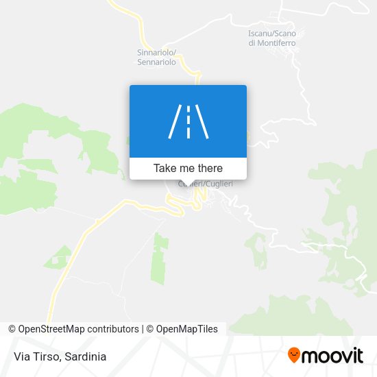 Via Tirso map