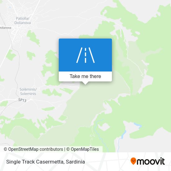 Single Track Casermetta map